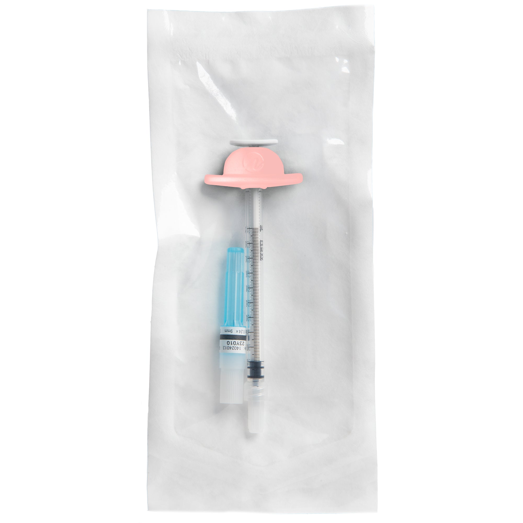 NavaClick™ Syringe/Needle Pouch - Pink 0.01 mL